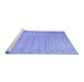 Sideview of Machine Washable Abstract Blue Modern Rug, wshabs5199blu