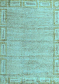 Abstract Light Blue Modern Rug, abs5199lblu