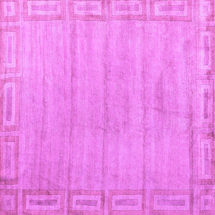 Square Machine Washable Abstract Purple Modern Area Rugs, wshabs5199pur