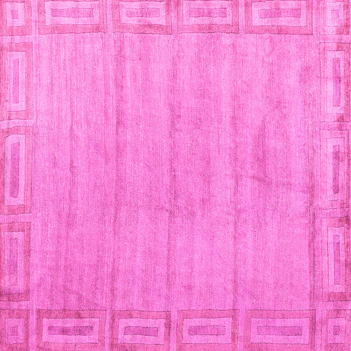 Square Abstract Pink Modern Rug, abs5199pnk