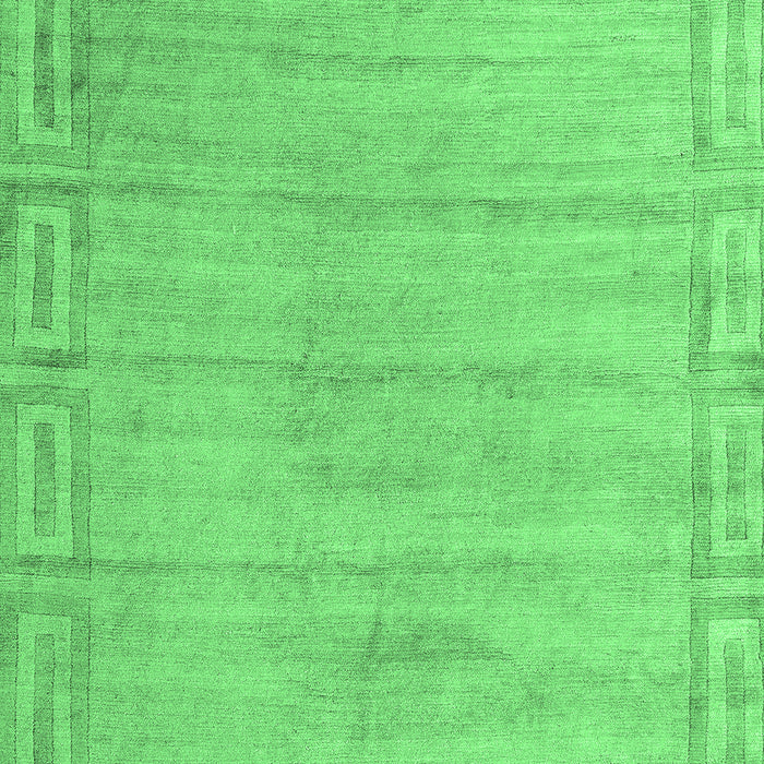 Machine Washable Abstract Emerald Green Modern Area Rugs, wshabs5199emgrn
