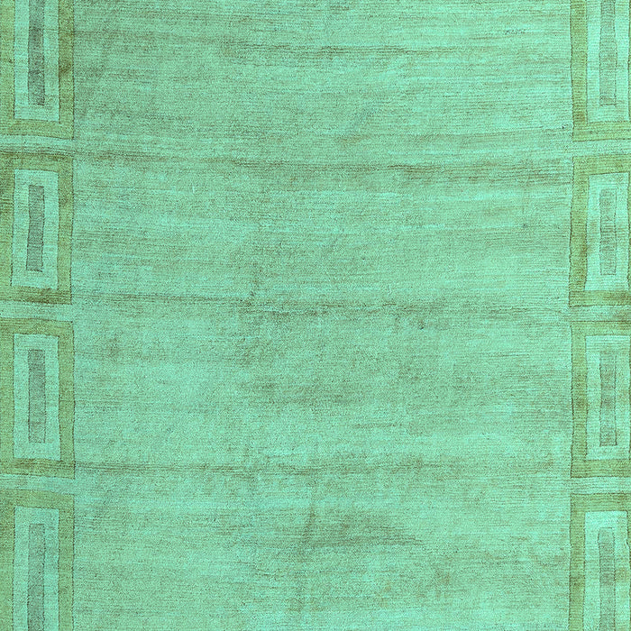 Machine Washable Abstract Turquoise Modern Area Rugs, wshabs5199turq