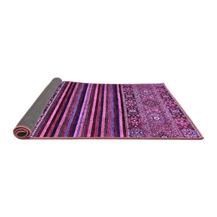 Sideview of Southwestern Purple Country Rug, abs519pur