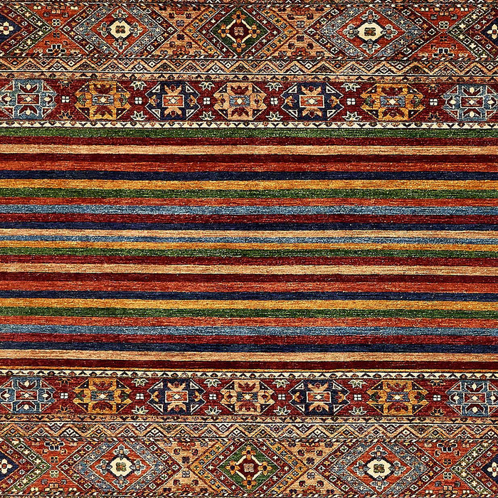 Abstract Orange Brown Southwestern Rug, abs519