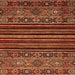 Square Southwestern Orange Country Rug, abs519org