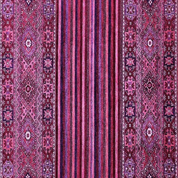 Square Machine Washable Southwestern Pink Country Rug, wshabs519pnk