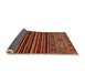 Sideview of Southwestern Orange Country Rug, abs519org