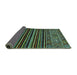 Sideview of Southwestern Turquoise Country Rug, abs519turq