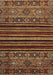 Southwestern Brown Country Rug, abs519brn