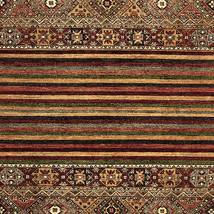 Machine Washable Southwestern Brown Country Rug, wshabs519brn