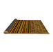 Sideview of Southwestern Yellow Country Rug, abs519yw