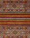 Machine Washable Abstract Orange Brown Rug, wshabs519