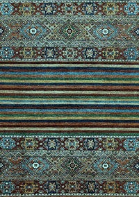 Southwestern Light Blue Country Rug, abs519lblu