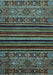 Southwestern Light Blue Country Rug, abs519lblu