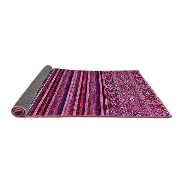 Sideview of Southwestern Pink Country Rug, abs519pnk