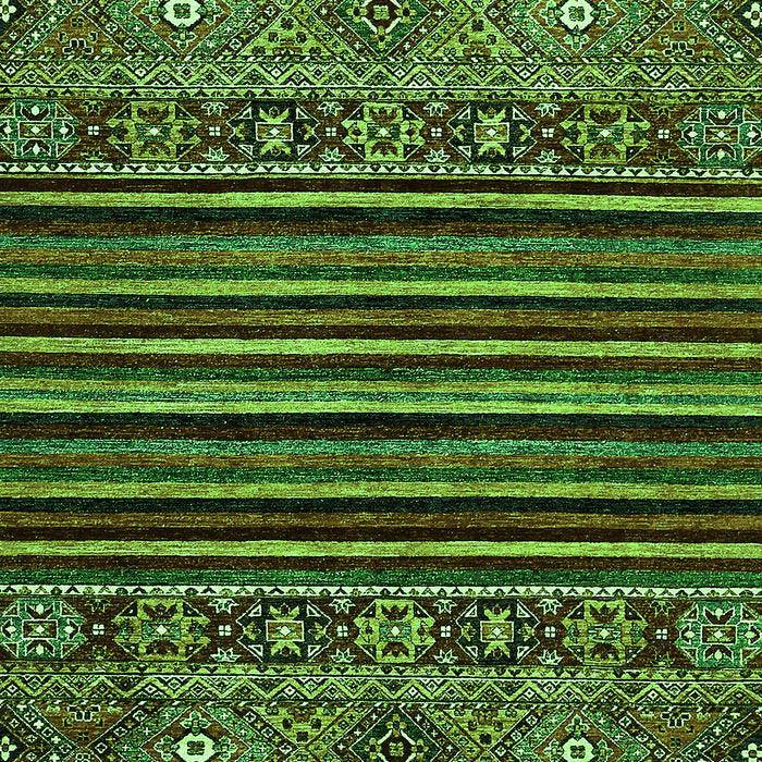 Machine Washable Southwestern Green Country Area Rugs, wshabs519grn