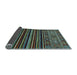 Sideview of Southwestern Light Blue Country Rug, abs519lblu