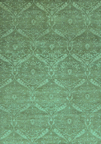 Abstract Turquoise Modern Rug, abs51turq