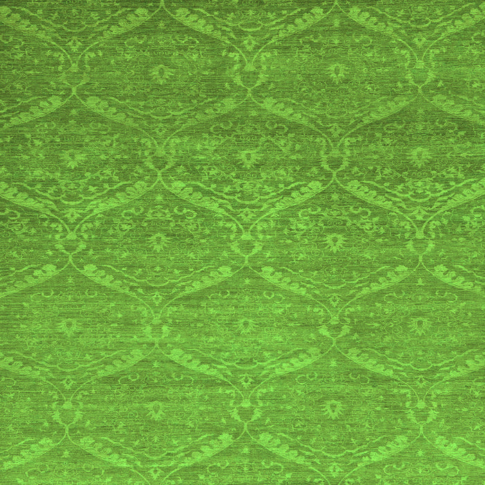 Square Machine Washable Abstract Green Modern Area Rugs, wshabs51grn