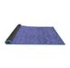 Sideview of Abstract Blue Modern Rug, abs51blu