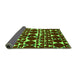 Sideview of Abstract Green Modern Rug, abs5200grn