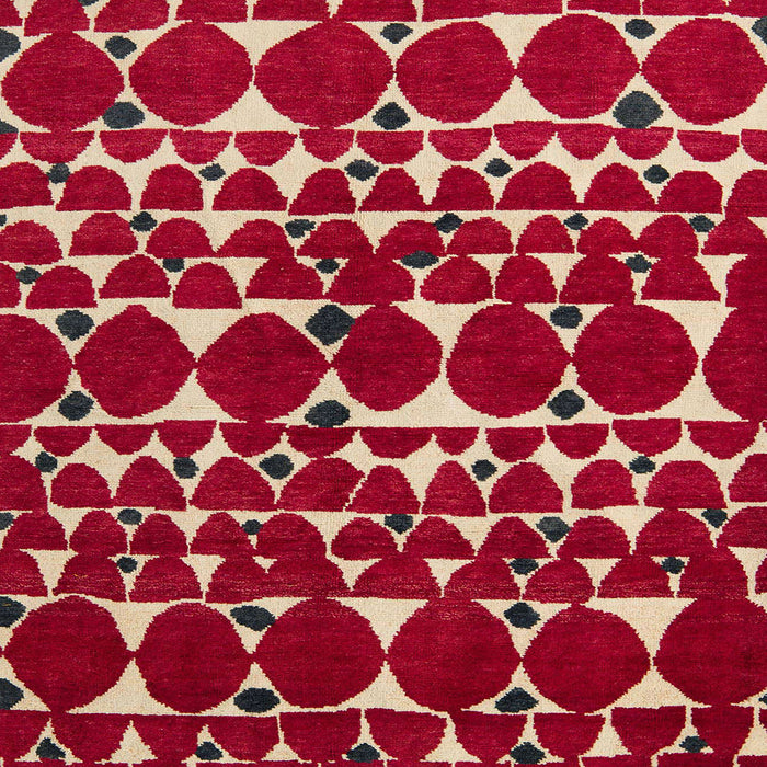 Square Abstract Brown Modern Rug, abs5200