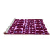 Sideview of Machine Washable Abstract Purple Modern Area Rugs, wshabs5200pur