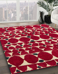 Abstract Brown Modern Rug, abs5200