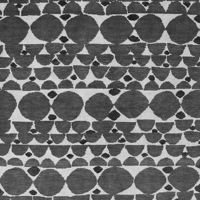 Square Abstract Gray Modern Rug, abs5200gry