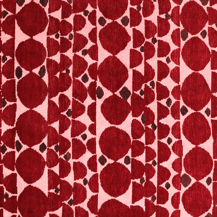 Machine Washable Abstract Red Modern Rug, wshabs5200red