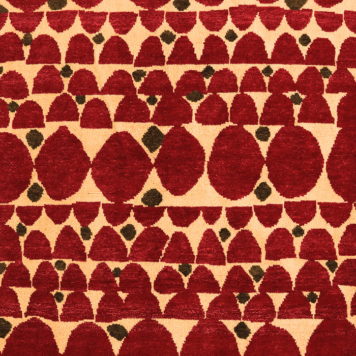 Abstract Orange Modern Rug, abs5200org