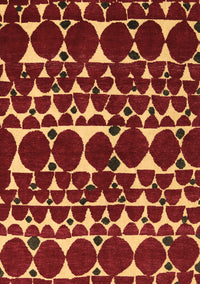 Abstract Brown Modern Rug, abs5200brn