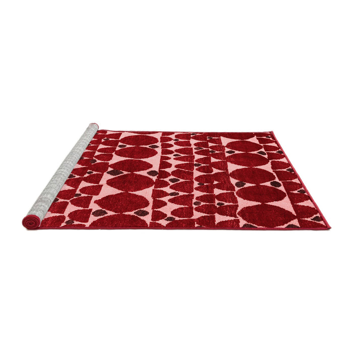 Modern Red Washable Rugs