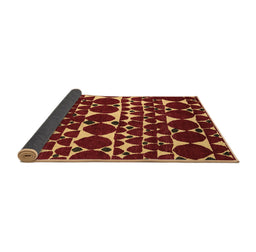 Sideview of Abstract Brown Modern Rug, abs5200brn