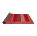 Sideview of Abstract Red Modern Rug, abs5201