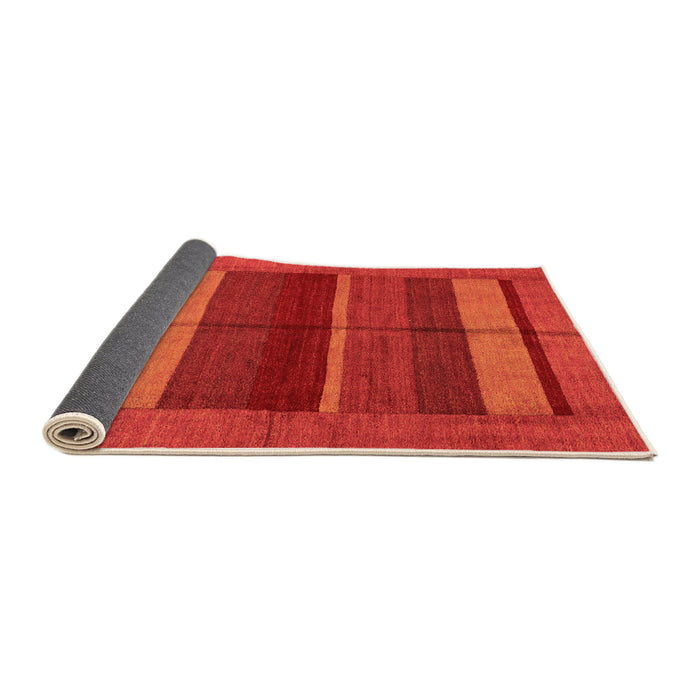 Sideview of Abstract Orange Modern Rug, abs5201org