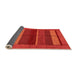 Sideview of Abstract Orange Modern Rug, abs5201org