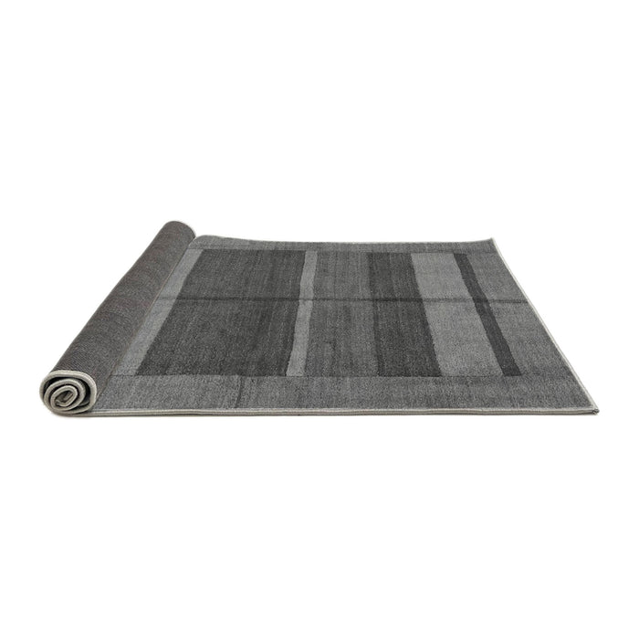 Sideview of Abstract Gray Modern Rug, abs5201gry
