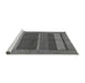 Sideview of Machine Washable Abstract Gray Modern Rug, wshabs5201gry