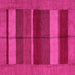 Square Abstract Pink Modern Rug, abs5201pnk