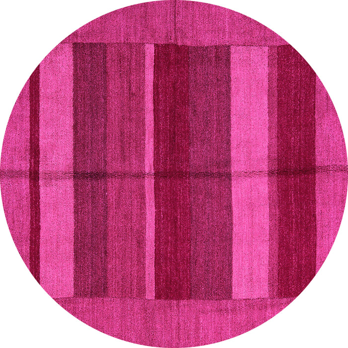 Round Abstract Pink Modern Rug, abs5201pnk