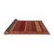 Sideview of Abstract Brown Modern Rug, abs5201brn