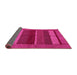 Sideview of Abstract Pink Modern Rug, abs5201pnk