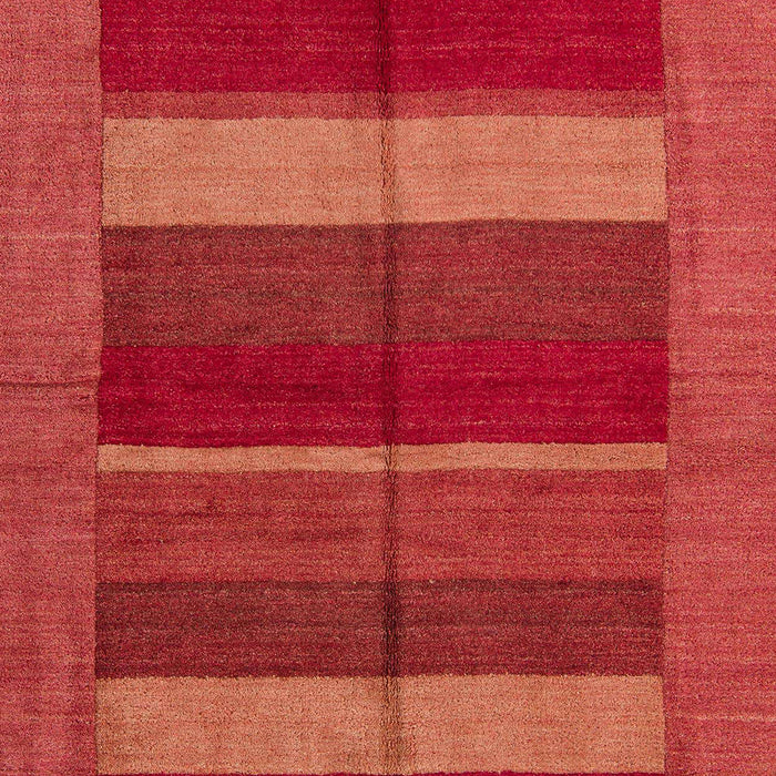 Machine Washable Abstract Fire Red Rug, wshabs5201