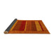 Sideview of Abstract Yellow Modern Rug, abs5201yw