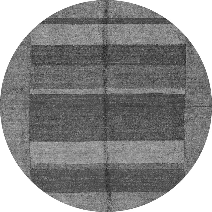 Round Abstract Gray Modern Rug, abs5201gry