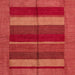 Square Abstract Red Modern Rug, abs5201