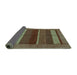 Sideview of Abstract Turquoise Modern Rug, abs5201turq