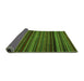 Sideview of Abstract Green Modern Rug, abs5202grn