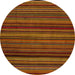 Round Abstract Red Modern Rug, abs5202